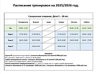 Синхронное плавание. Спорт состав